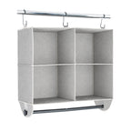 Velmora™ (2 pack) 4-Shelf Gray Hanging Closet Organizer with Rack