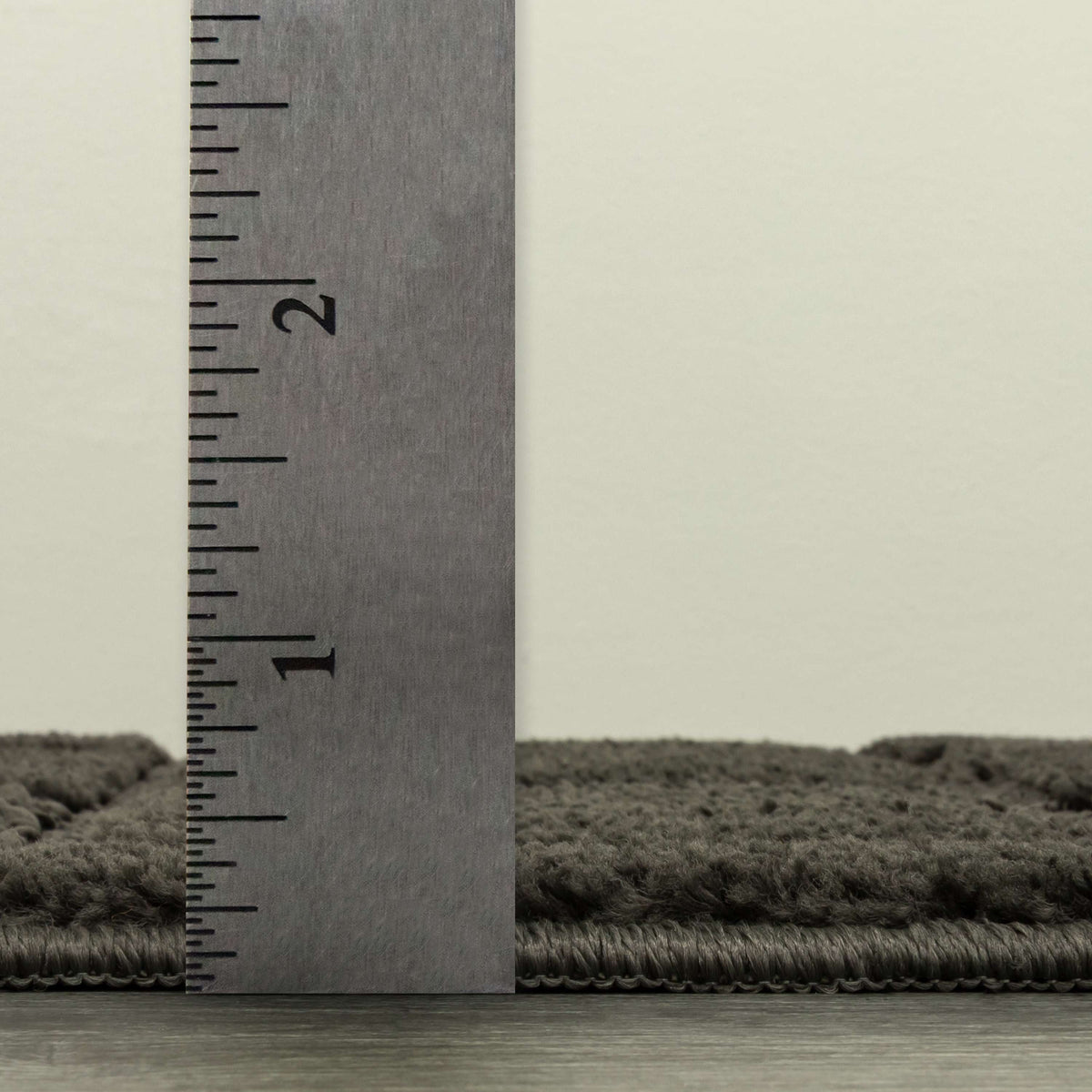 Velmora™ Solid High Low Tufted Grid Dark Gray Indoor Area Rug, 5' x 7'