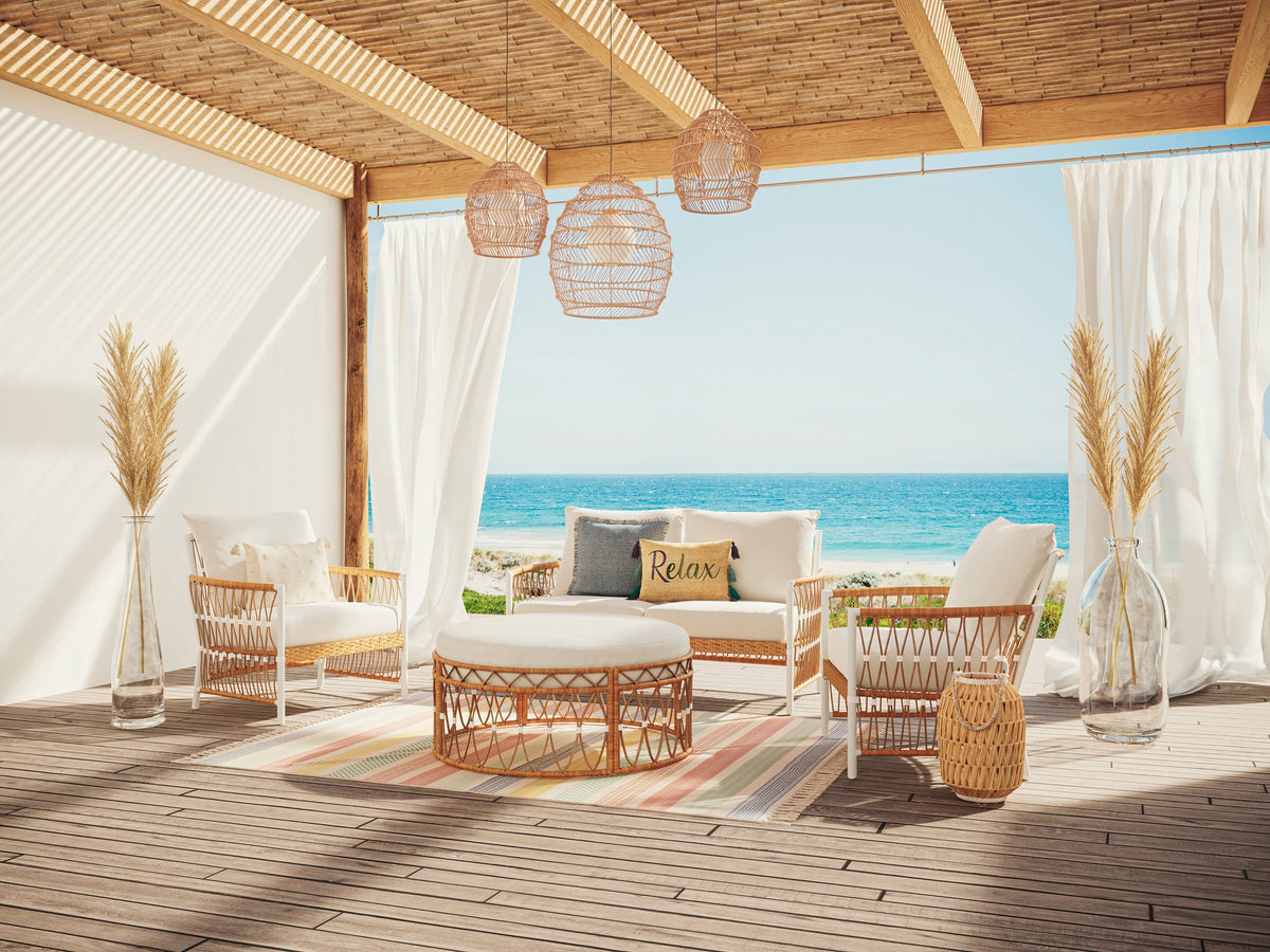 Velmora™ Lilah 2-Pack Outdoor Wicker Lounge Chairs, White
