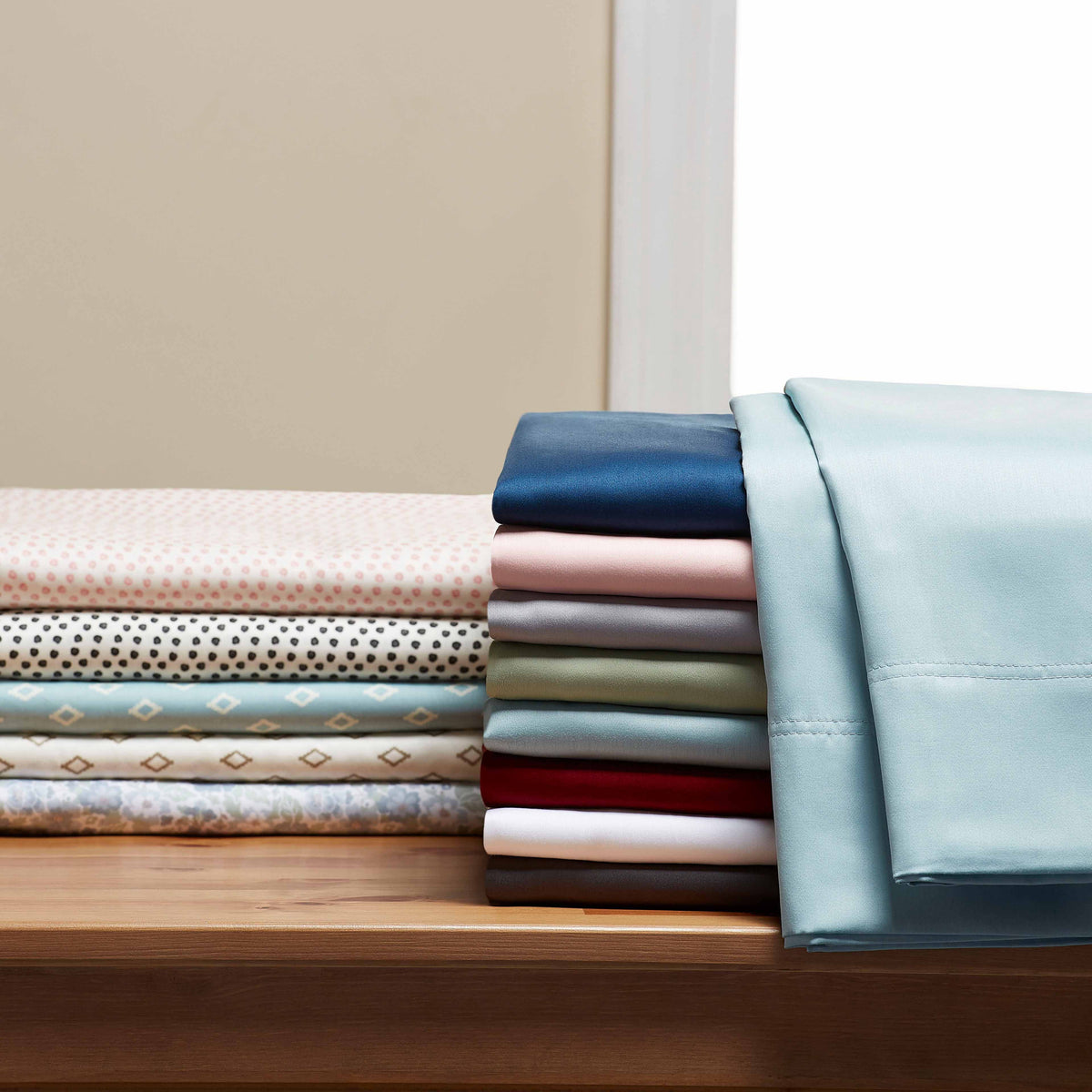 Velmora™ 300 Thread Count 100% Cotton Wrinkle Resistant Sheet Set, Full Soot Grey