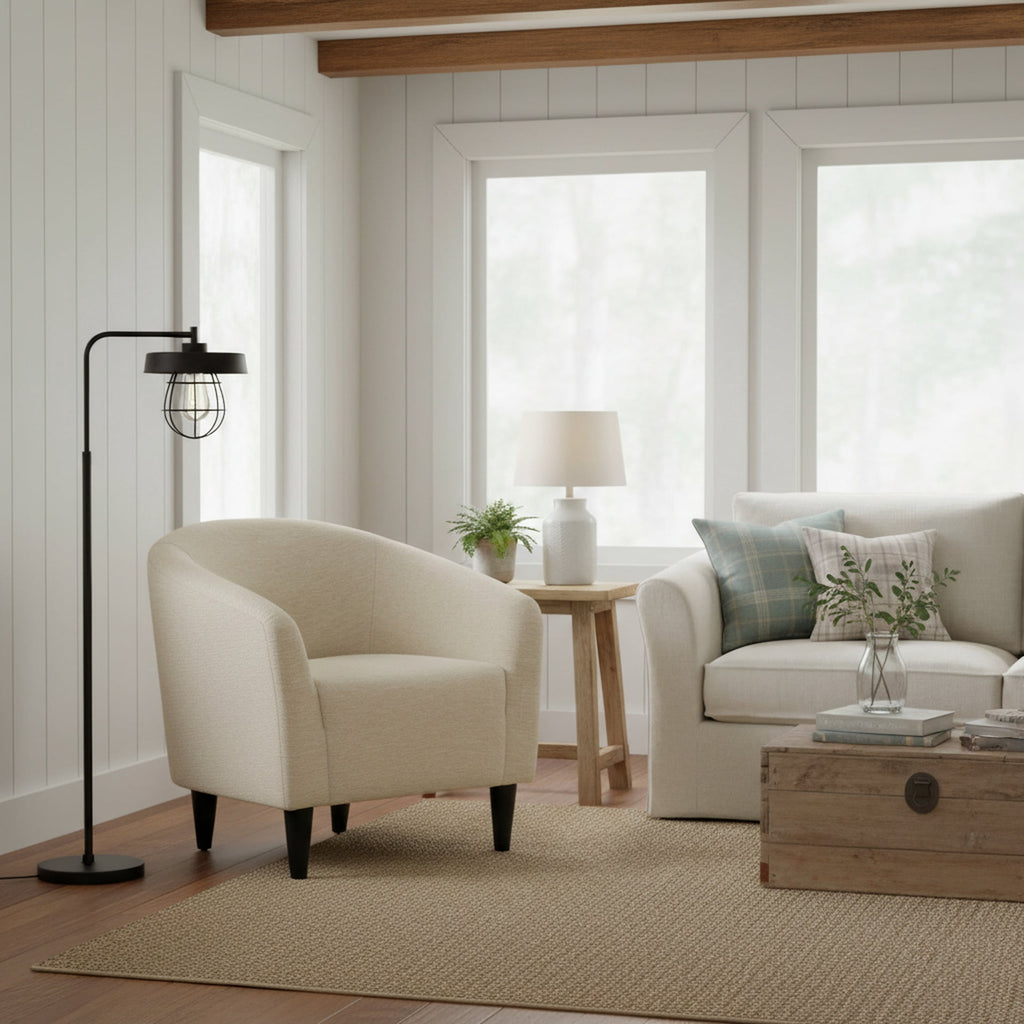 Velmora™ Rolled Tub Accent Chair, Zeus Sand
