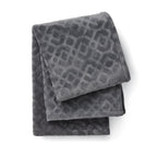 Velmora™ Rich Black 5 Piece Damask Stripe Comforter Set, King, Adult, Unisex