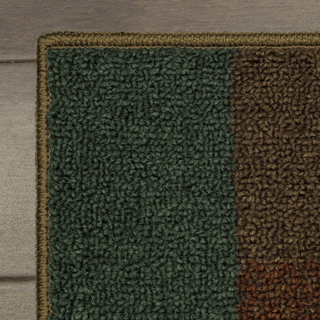 Velmora™ Traditional Leaf Block Multicolor Indoor Area Rug, 5' x 7'