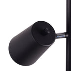 Velmora™ LED Floor Lamp, 62.2 in Height, 3 Adjustable Lights, Matte Black Finish, 1-Pack