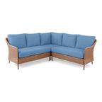 Velmora™ Chelsea Outdoor Patio 4-Piece Sectional Dining Set, Blue