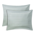 Velmora™ Mint Clipped Stripe 10-Piece Bed in a Bag Comforter Set with Sheets, Full