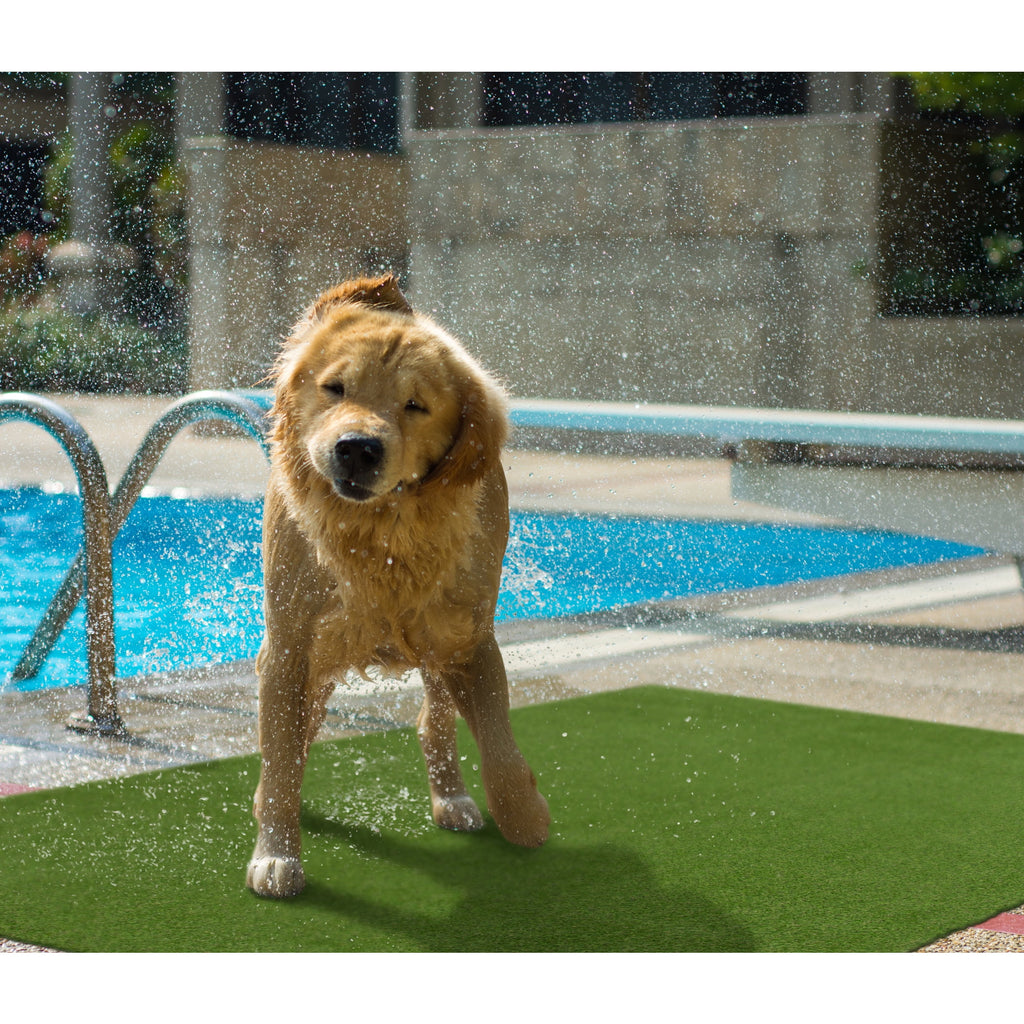 Velmora™ Green Faux Grass Outdoor Rug, 7 ft x 10 ft