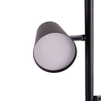 Velmora™ LED Floor Lamp, 62.2 in Height, 3 Adjustable Lights, Matte Black Finish, 1-Pack