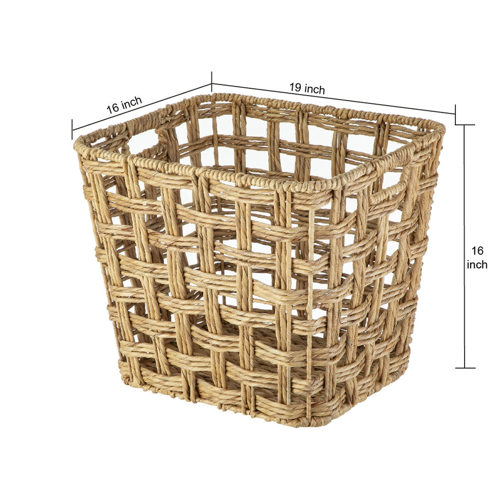 Velmora™ Extra Large Hyacinth Twist Storage Basket with Handles