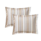 Velmora™ Bed in a Bag Bedding Set, 7 Piece, King, Beige Stripe