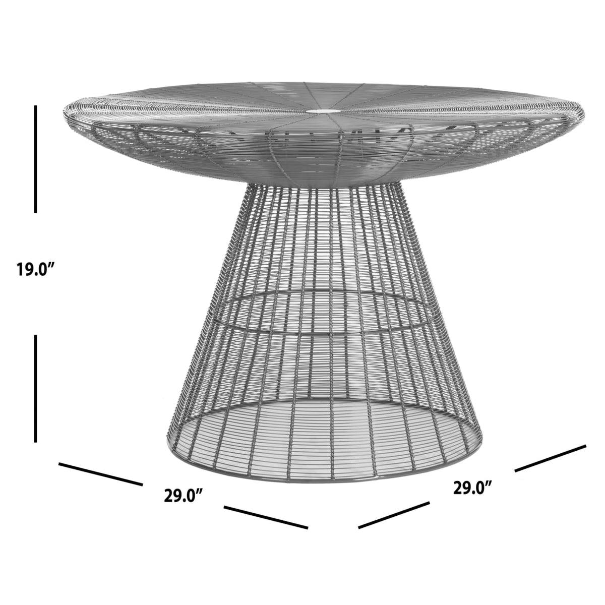 Velmora™ Reginald Wire Coffee Table Grey