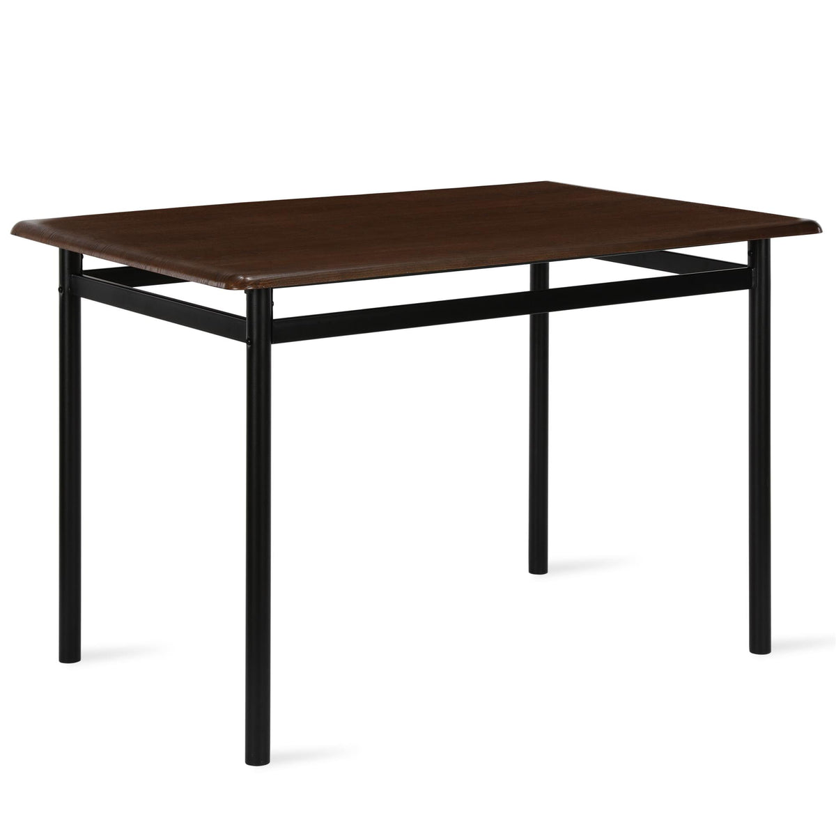 Velmora™ 5-Piece Wood & Metal Dining Room Set, Seats 4, Canyon Walnut & Black