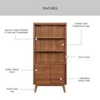 Velmora™ Greyson Bookcase, Acorn Finish