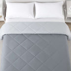 Velmora™ Reversible Microfiber Comforter, Grey, Full/Queen