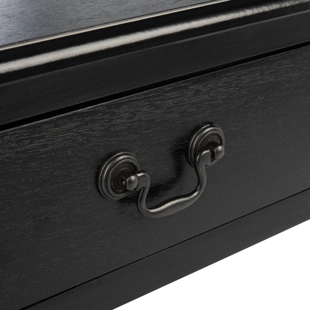 Velmora™ Athena Solid 1 Drawer Accent Table, Black