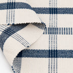 Velmora™ (3 pack) Blue Plaid Outdoor Layering Rug, 24 in x 36 in