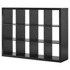 Velmora™ 12 Cube Storage Organizer, Solid Black