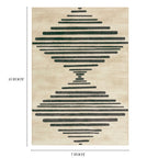 Velmora™ Diamond Soundwave Indoor Area Rug, Gray Neutral, 7 ft x 10 ft