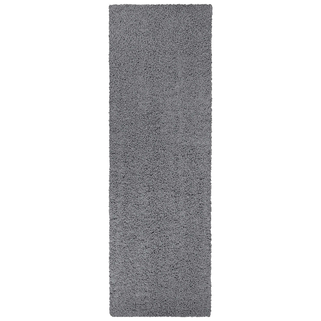 Velmora™ (2 pack) Solid Gray Shag Indoor Runner Rug, 1 ft 9 in x 5 ft