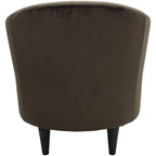 Velmora™ Microfiber Tub Accent Chair, Chocolate Brown