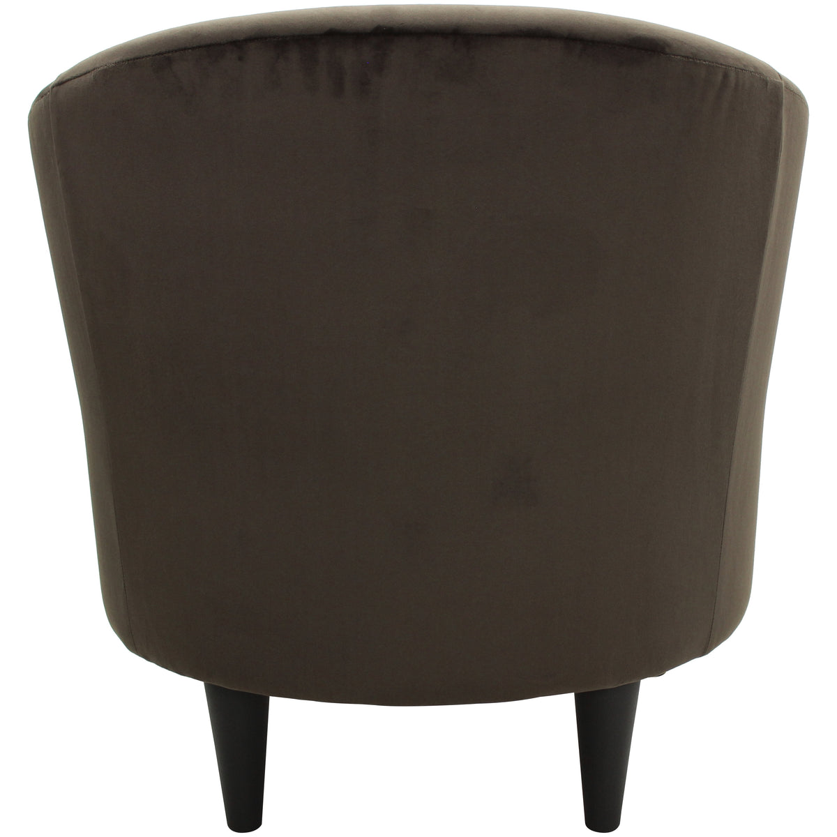 Velmora™ Microfiber Tub Accent Chair, Chocolate Brown