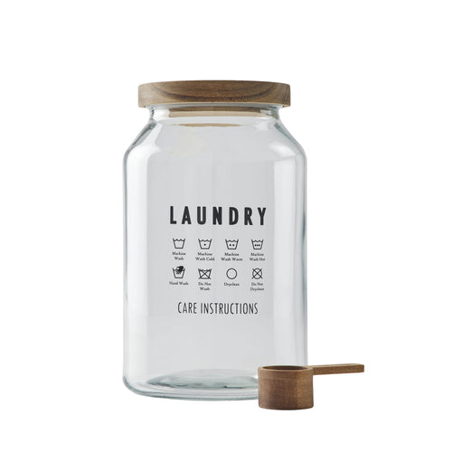 Velmora™ (3 pack) Large Glass Laundry Detergent Container with Scoop, Adult