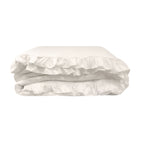 Velmora™ Reversible 8-Piece Bed-in-a-Bag Comforter and Sheet Set, Twin/Twin-XL, Cream Ruffle