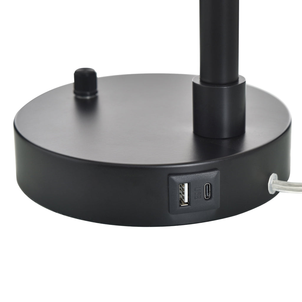 Velmora™ Black Finish Arch Dome Table Lamp