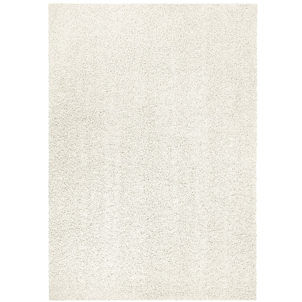 Velmora™ (2 pack) Solid Shag Indoor Area Rug, Ivory, 3 ft x 4 ft 8 in
