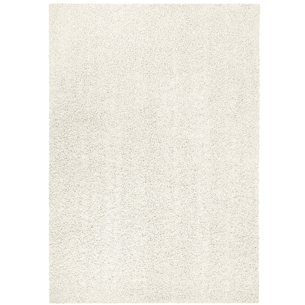Velmora™ (2 pack) Traditional Solid Ivory Shag Indoor Area Rug, 5 ft x 7 ft