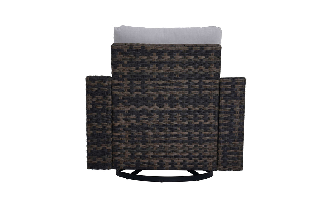 Velmora™ Rockport Club Swivel Chairs, Brown, 2 Pack