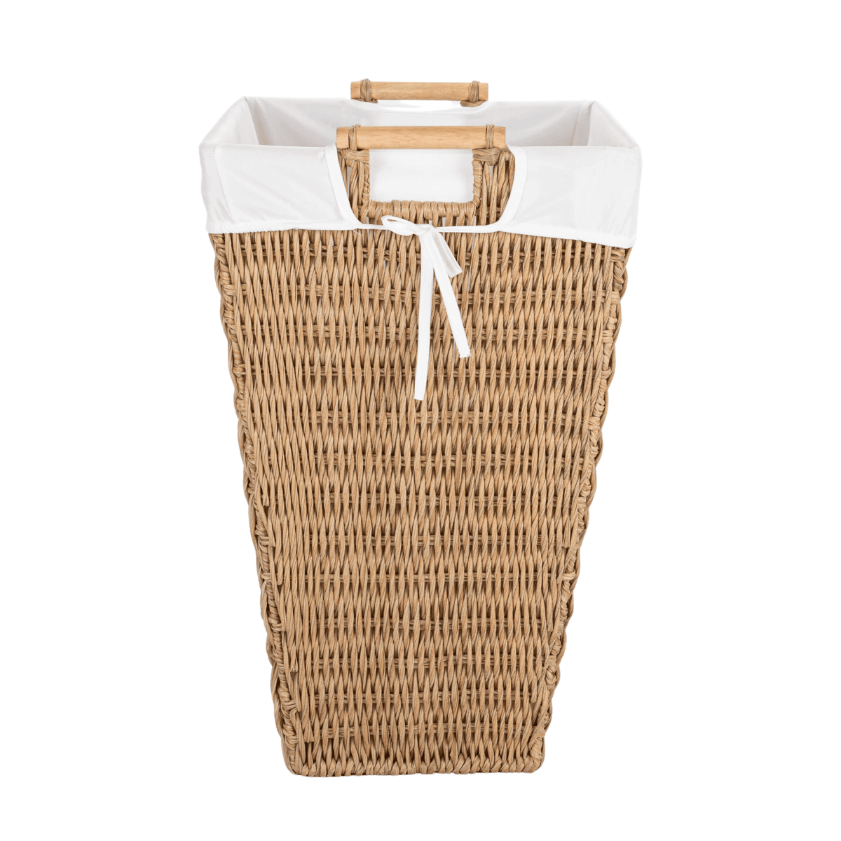 Velmora™ Resin Poly Rattan Laundry Hamper with Fabric Liner, Adult