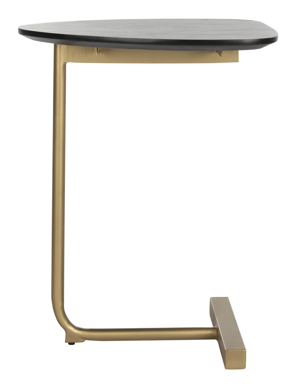 Velmora™ Kaiya Contemporary Glam C-Table, Black/Gold, Black/Gold