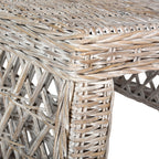 Velmora™ Shila Nautical Wicker Coffee Table, White Wash