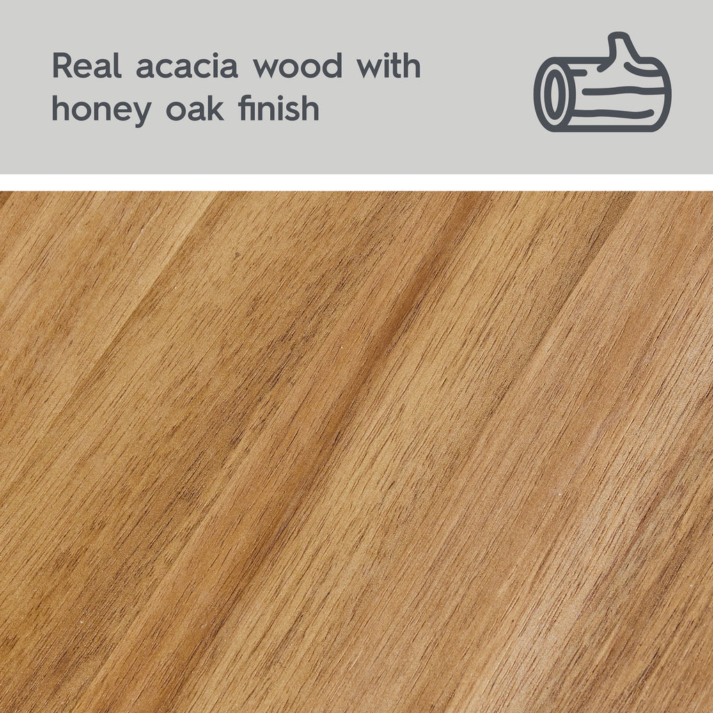 Velmora™ Springwood Acacia Wood over-the-Toilet Space Saver Cabinet, 3 Shelves, Honey