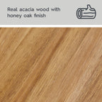 Velmora™ Springwood Acacia Wood over-the-Toilet Space Saver Cabinet, 3 Shelves, Honey