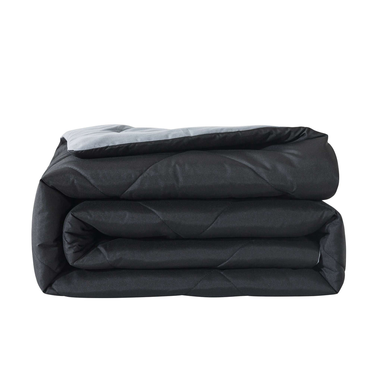 Velmora™ Full/Queen Comforter, All-Season Reversible Microfiber, Black