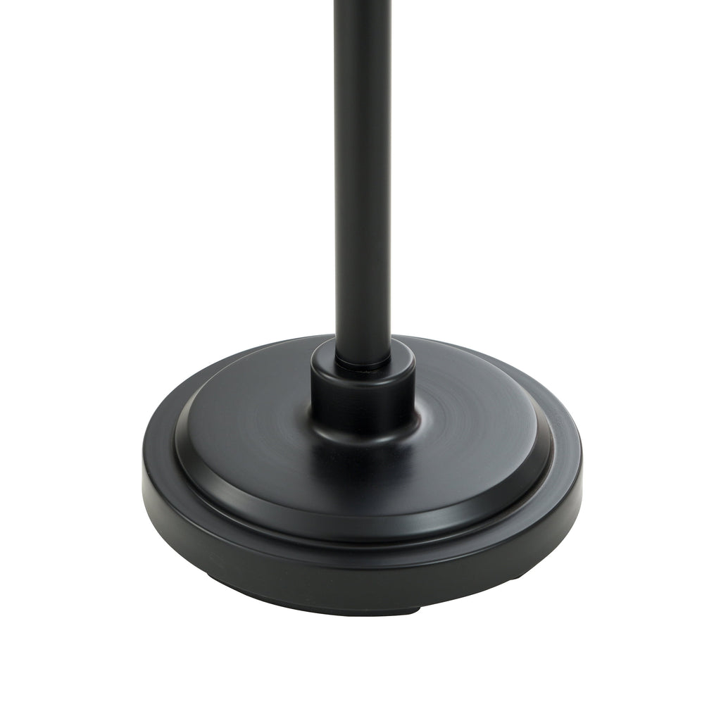 Velmora™ 63.5 in 3 Light Contemporary Black Floor Lamp Clear Glass
