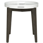 Velmora™ Ben Mid Century Lacquer Tray Top Side Table