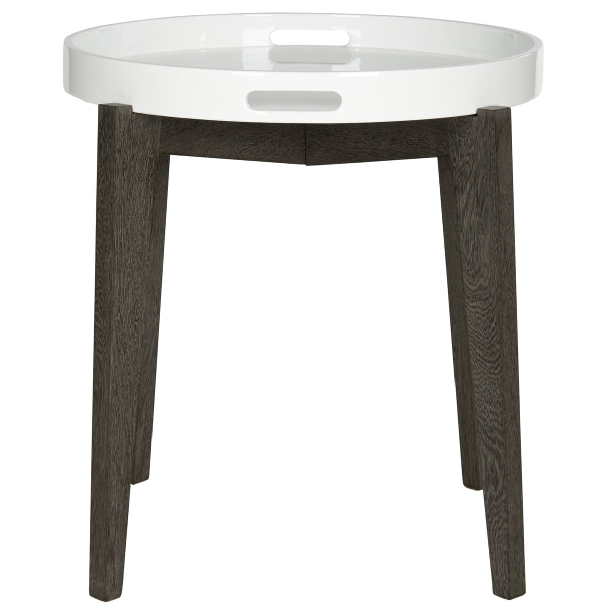 Velmora™ Ben Mid Century Lacquer Tray Top Side Table