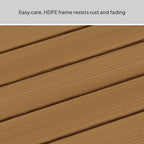 Velmora™ Ezra 7-Piece Outdoor HDPE Dining Set, Teak