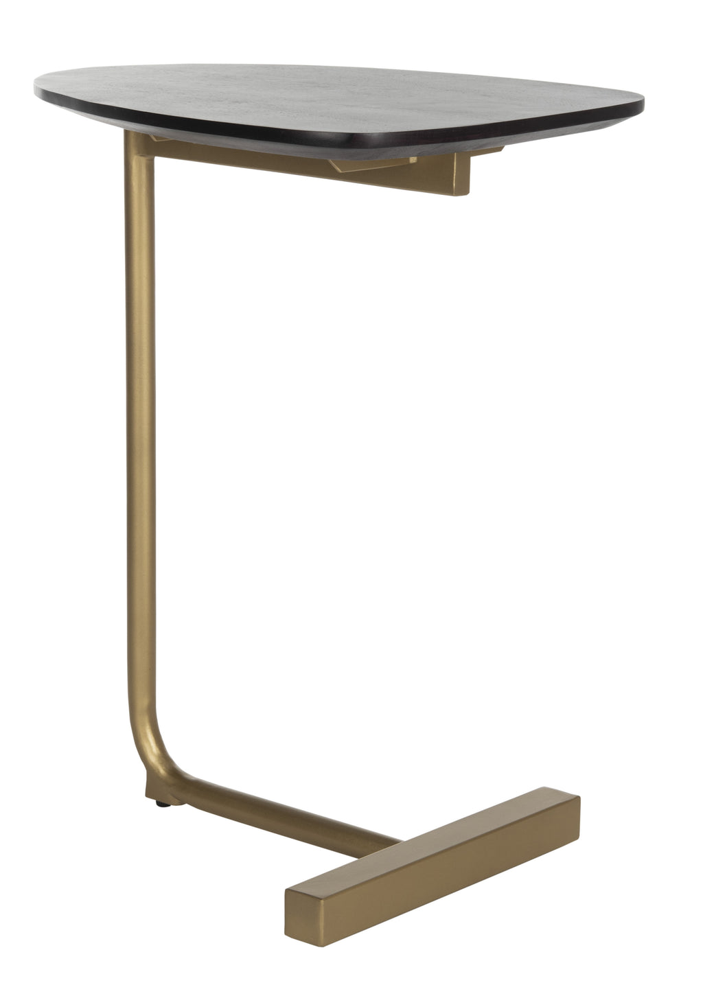 Velmora™ Kaiya Contemporary Glam C-Table, Black/Gold, Black/Gold