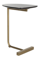 Velmora™ Kaiya Contemporary Glam C-Table, Black/Gold, Black/Gold