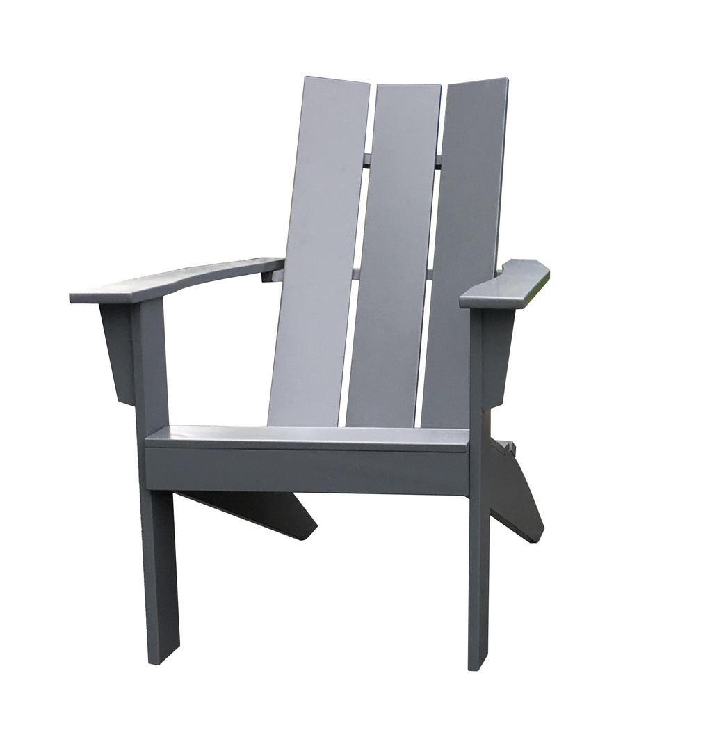 Velmora™ Wood Outdoor Modern Adirondack Chair, Grey Color