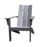 Velmora™ Wood Outdoor Modern Adirondack Chair, Grey Color