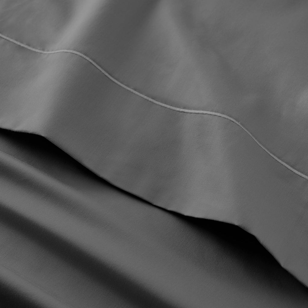 Velmora™ 4-Piece 400 Thread Count Cotton Sateen Performance Bed Sheet Set, Grey, Queen