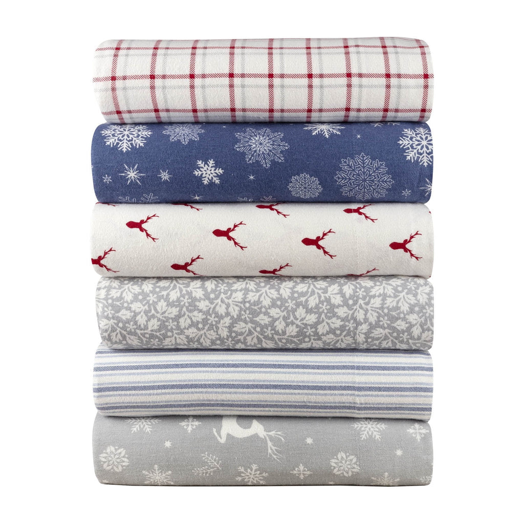 Velmora™ Flannel Green Floral - King Sheet set