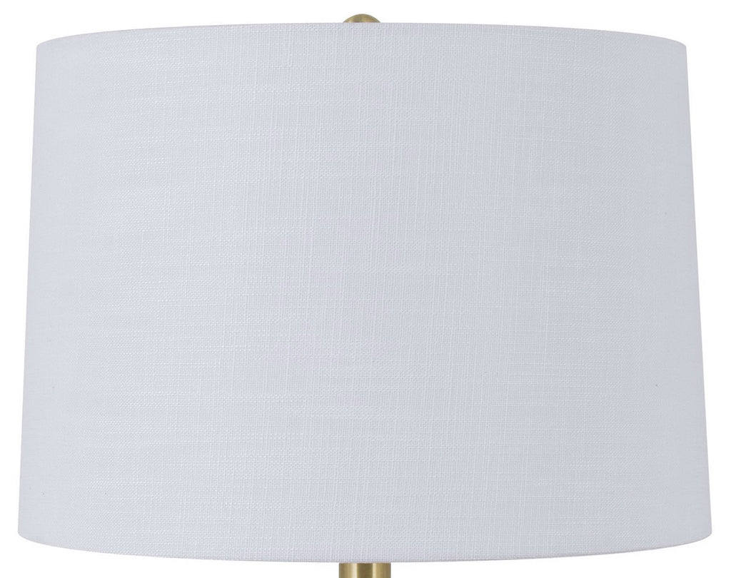 Velmora™ 20 in White Ball Table Lamp with White Shade