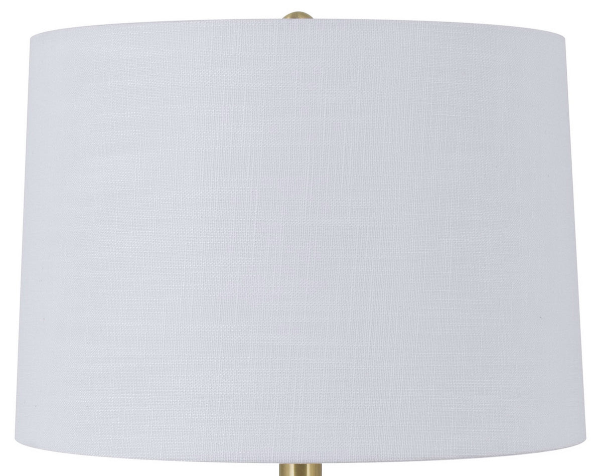 Velmora™ 20 in White Ball Table Lamp with White Shade