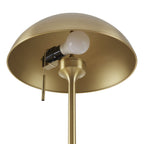 Velmora™ 62" Modern Pull-chain Brass Floor Lamp with Brass Dome Shade